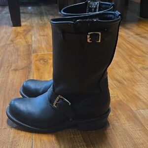 Frye Black Buckle Boots